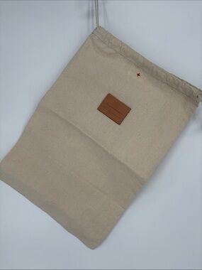 🗄️ Apolis Canvas Drawstring Dust Bag with Leather Patch